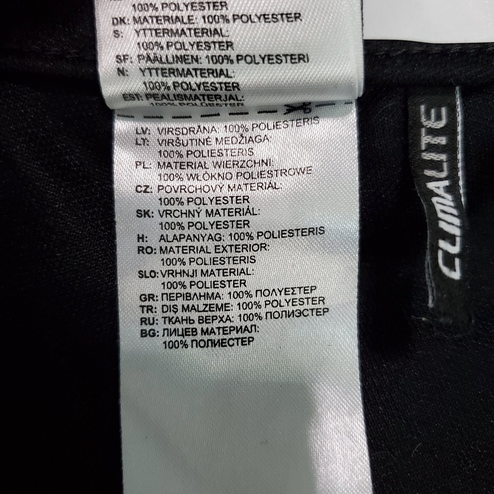 Adidas Men Activewear Pants XL Black Sweatpants Logo Climalite Drawstring - Picture 10 of 12